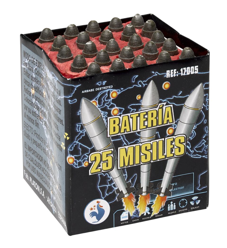 Bateria 25 misiles 1u.