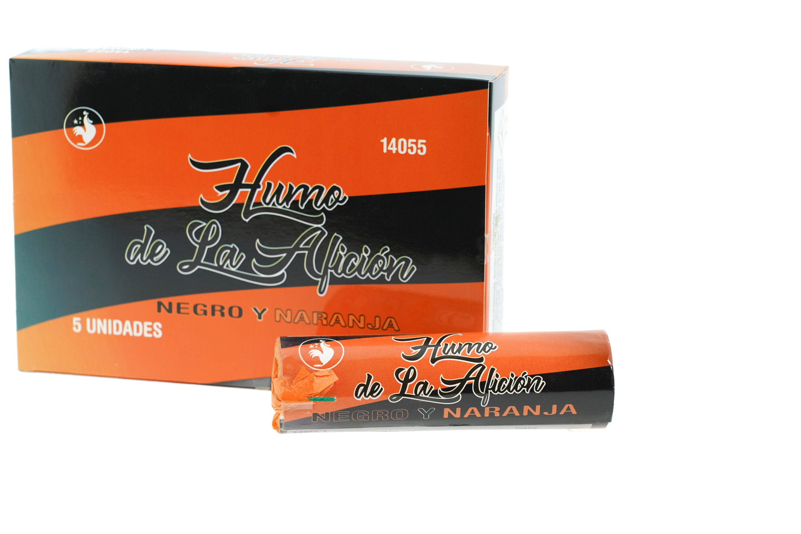 Humo aficion negro/naranja 1u.