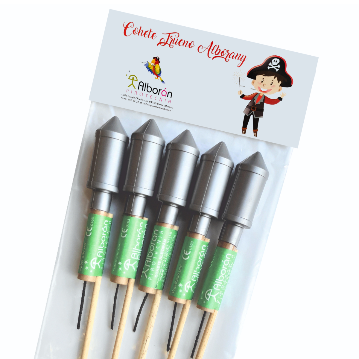 Cohete trueno alborany nº17 5u.