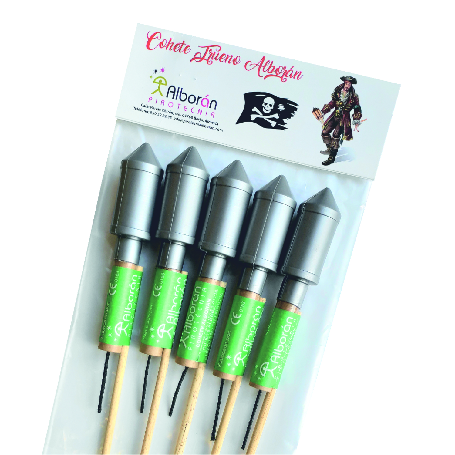 Cohete trueno alboran nº19 5u.