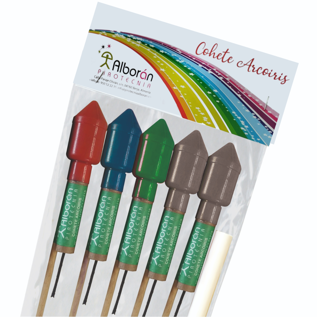 Cohete arcoiris alboran nº19 5u.