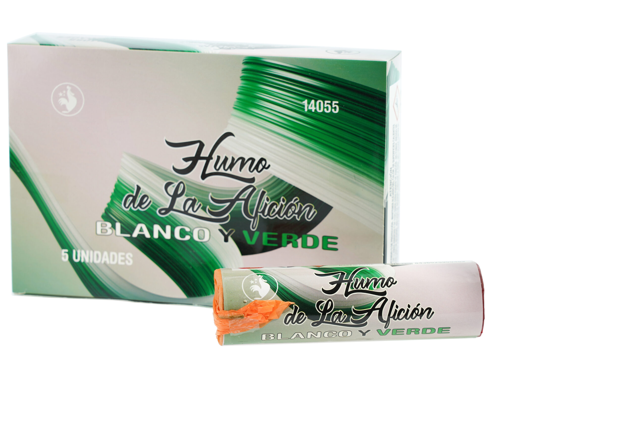 Humo aficion blanco/verde 1u.