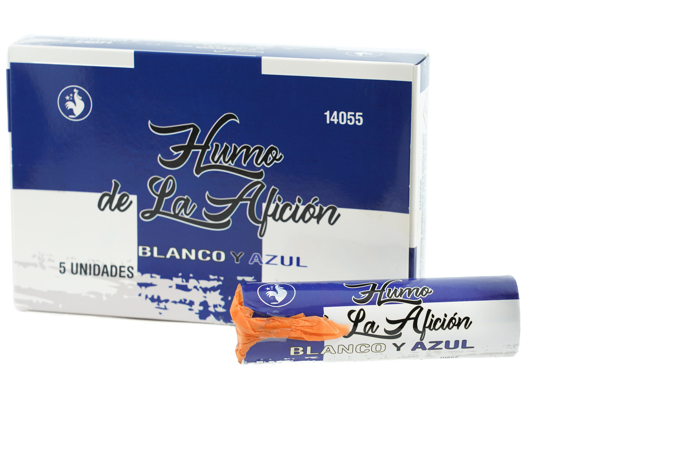 Humo aficion blanco/azul 1u.
