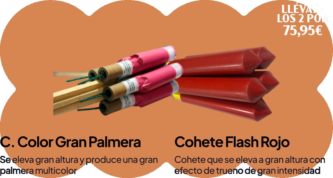Oferta gran palmera + flash rojo
