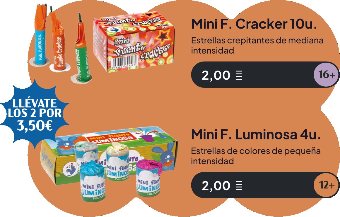 Oferta mini fuentes