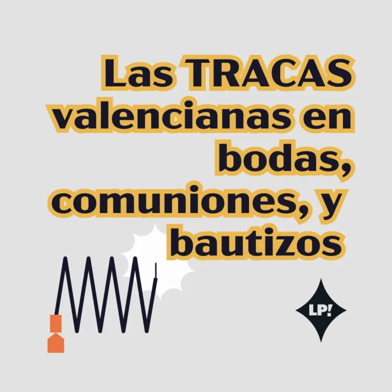 Las valencianas tracas para bodas bautizos y comuniones
