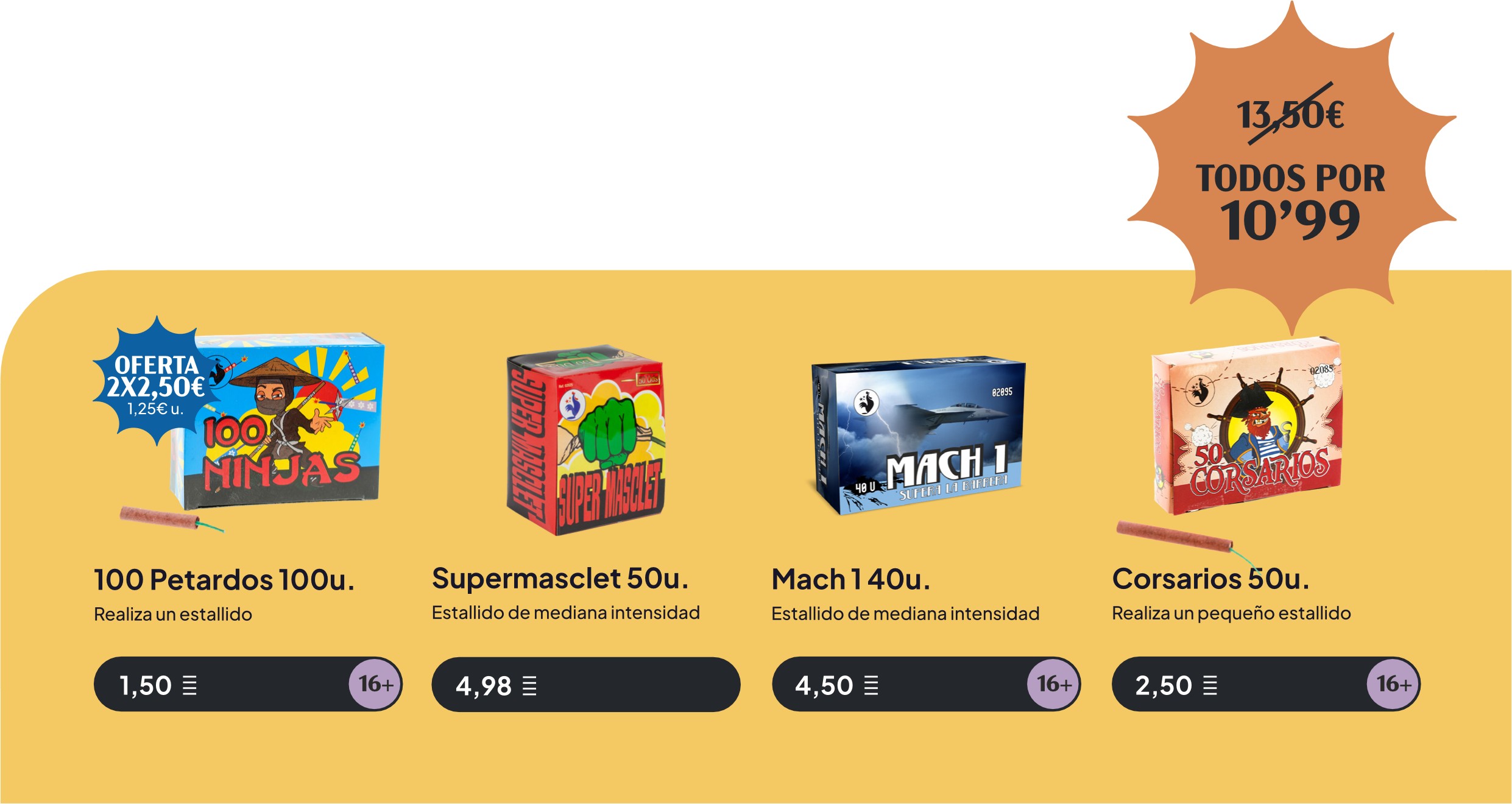 Oferta petardos 2025