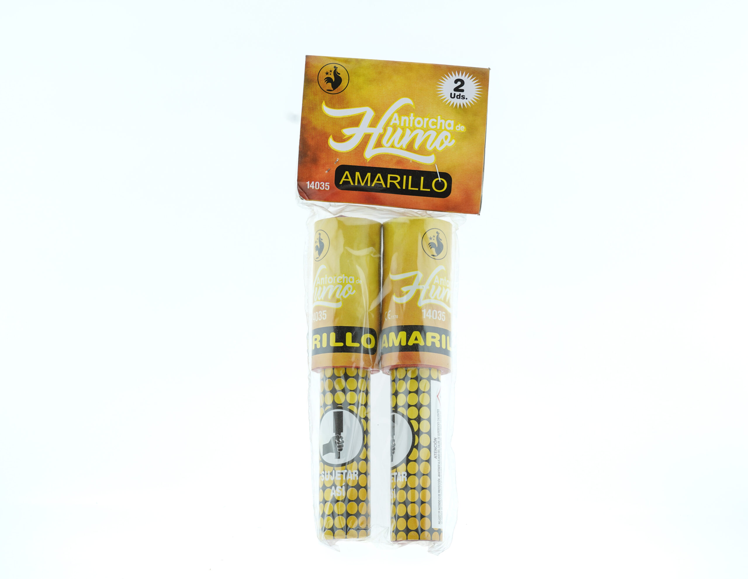 Antorcha humo amarillo 2u.