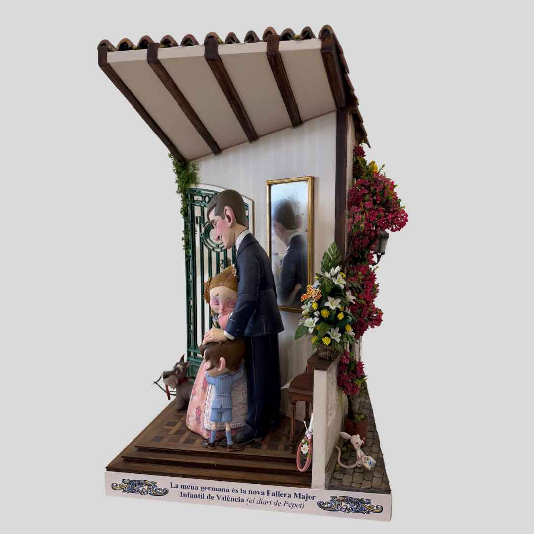 Escena del Ninot Indultat Infantil 2026 de la falla infantil Arca El viatge de Pepet de Valencia