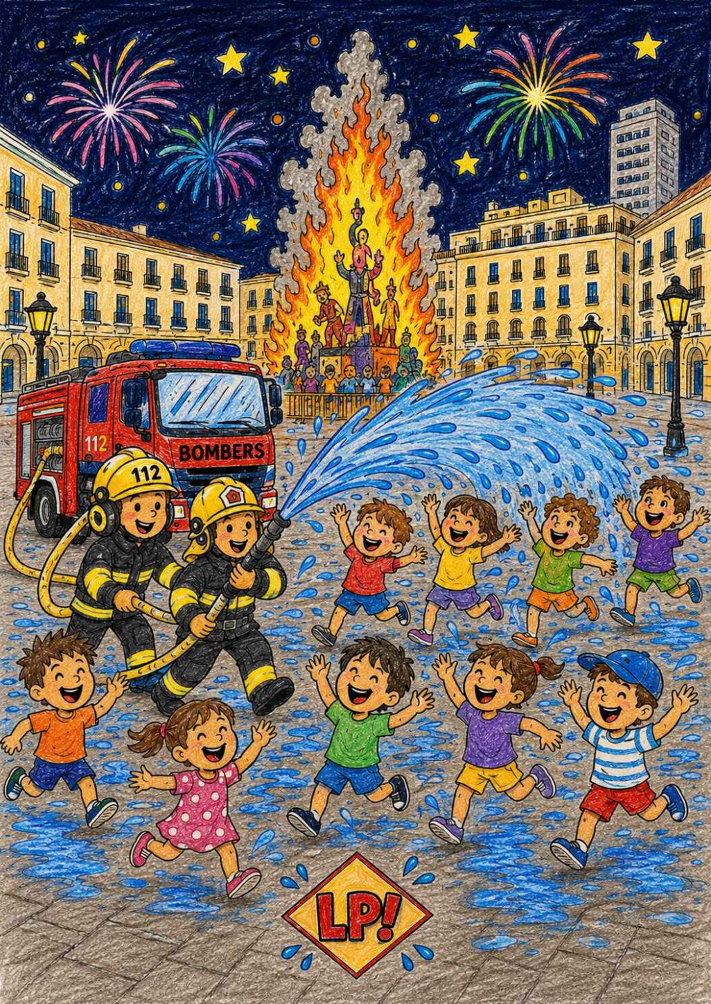 Dibujos de Hogueras de Alicante para colorear, descargar e imprimir gratis